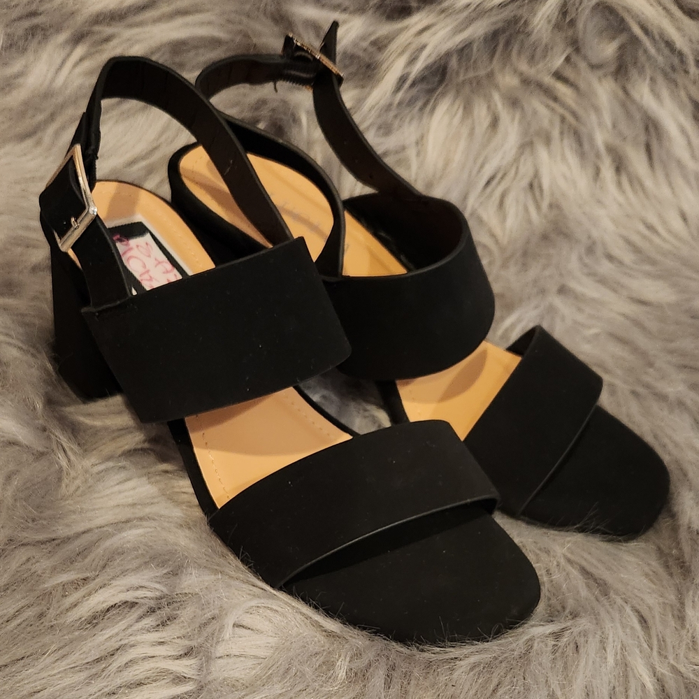 Black Women's  Heel Sandals